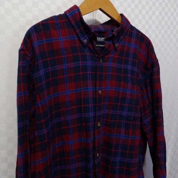 CHAPS Plaid Flannel Button Down | XL - Picture 4 of 5